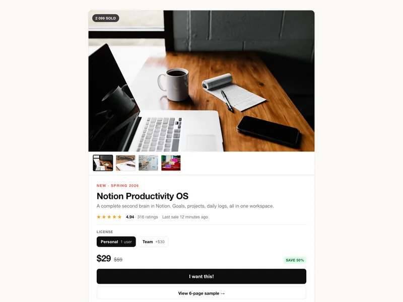 Clean commerce template preview