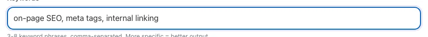 AI Blog Conclusion Writer showing its result