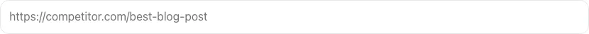 Empty Competitor Keyword Extractor before any input