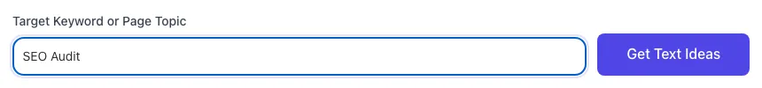 Internal Link Text Suggestions showing its result