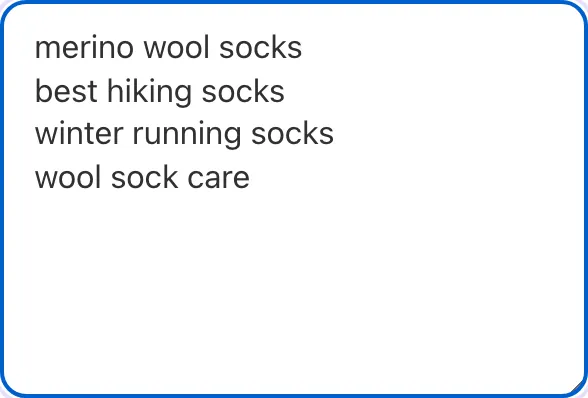 Keyword Intent Classifier with input filled in