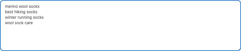 Keyword Intent Classifier with input filled in