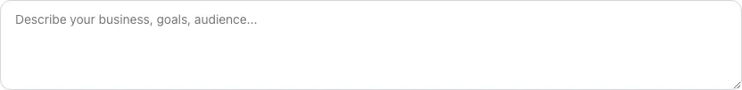 Empty Keyword Prioritization Tool before any input