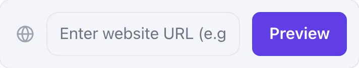 Empty Mobile Preview Simulator before any input