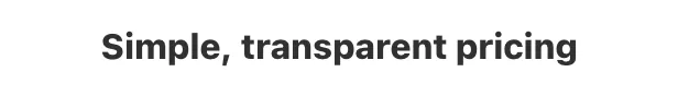 Empty Pricing Page Generator before any input