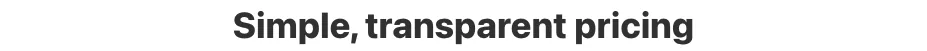 Empty Pricing Page Generator before any input