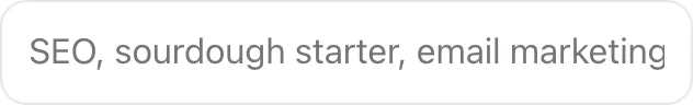 Empty Question Keyword Generator before any input