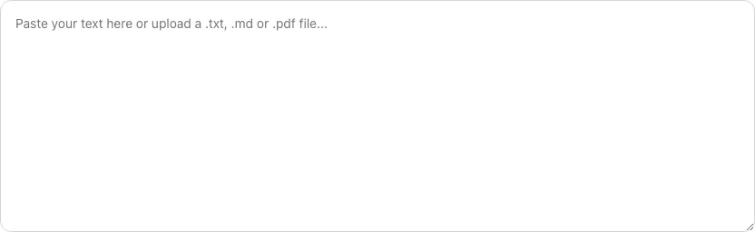 Empty Read Time Calculator before any input