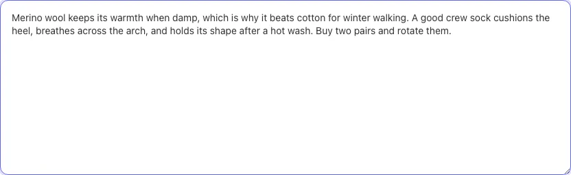 Read Time Calculator with input filled in