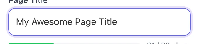 Serp Preview Tool showing its result