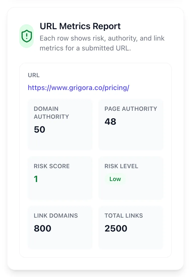 Spam Score Checker showing its result