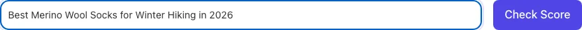 Title Emotion Score Checker with input filled in