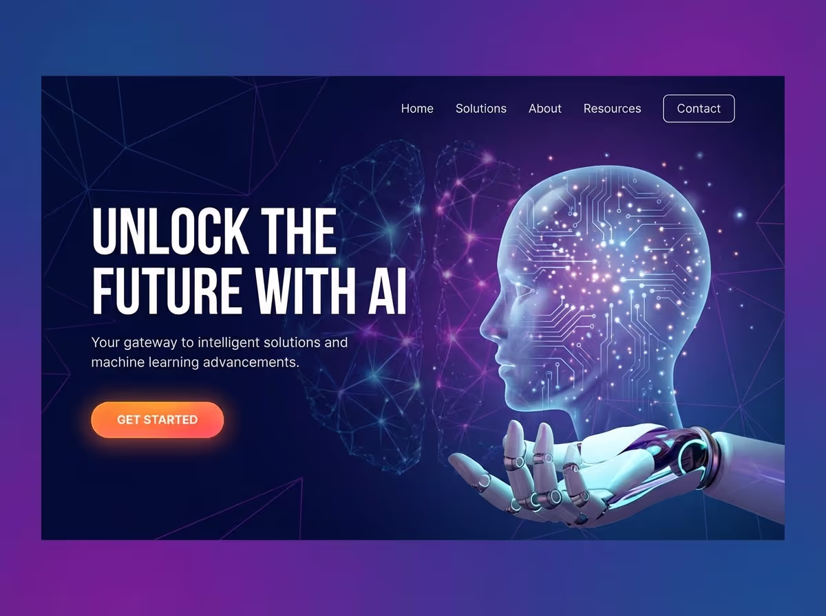 Make Artificial Intelligence Solutions Easily | AI Builder website preview