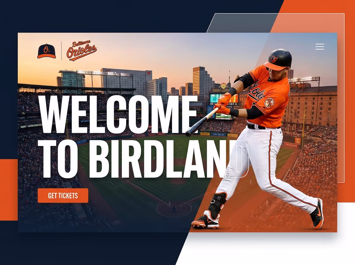 Create baltimore orioles in Minutes | AI Builder website preview