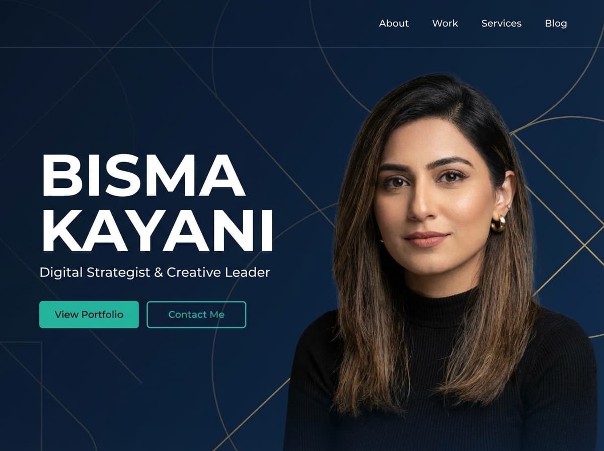 Make Bisma Kayani Portfolio Websites in Minutes | AI Builder website preview