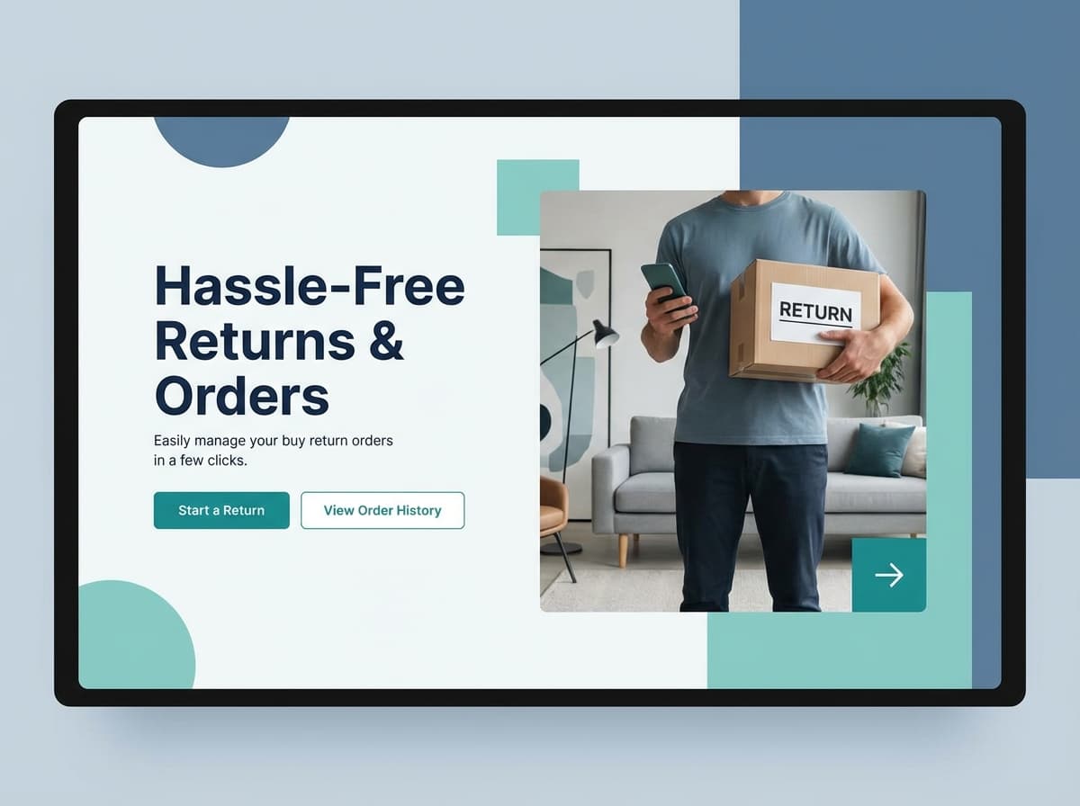 Create a 'Buy Return Order In' Policy Guide | AI Builder website preview