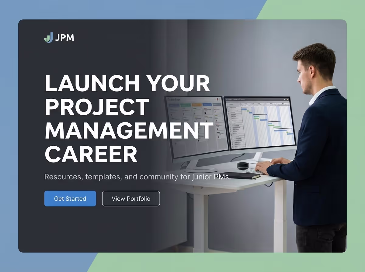 Create a Junior Project Manager Portfolio | AI Builder website preview