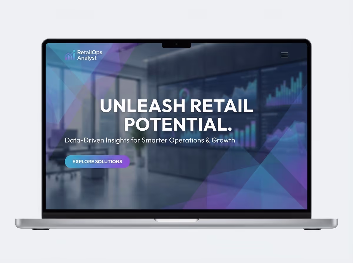 Create Retail Operations Analyst Instantly | AI Builder website preview