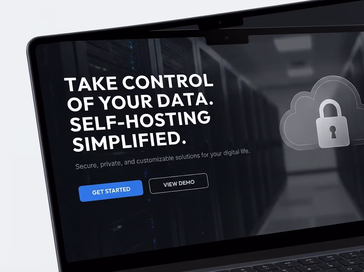 Create Self-Hosting Websites Instantly | AI Builder website preview
