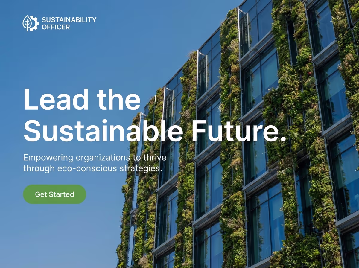 Build Sustainability Officer Instantly | AI Builder website preview