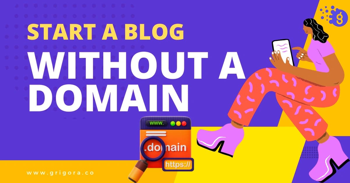 start a blog without a domain
