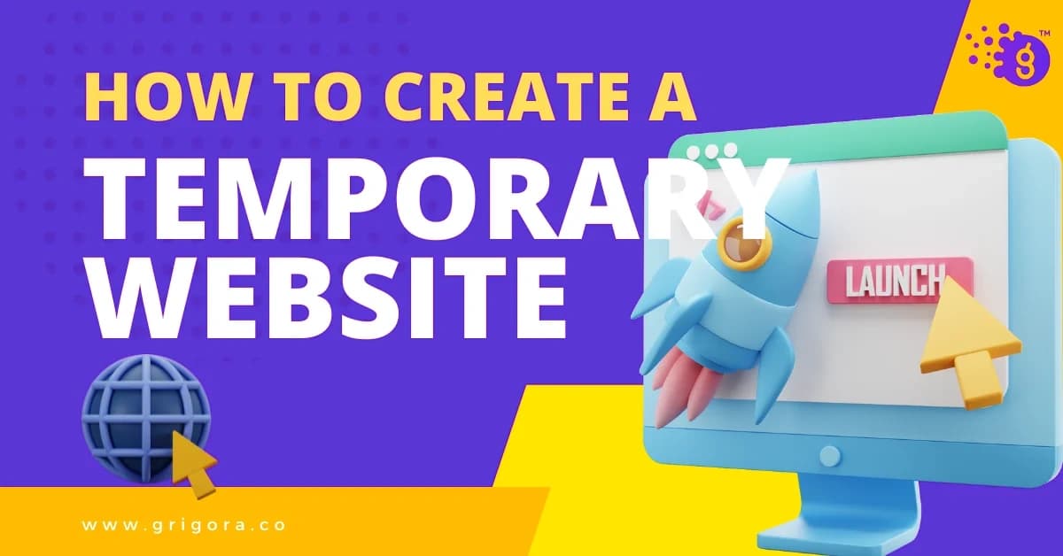 how to create a temporary website