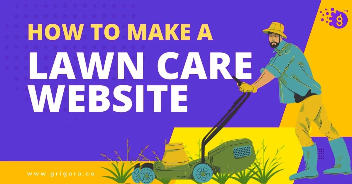 make a lawn care website