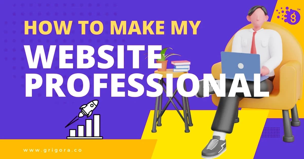 how to make my website look professional