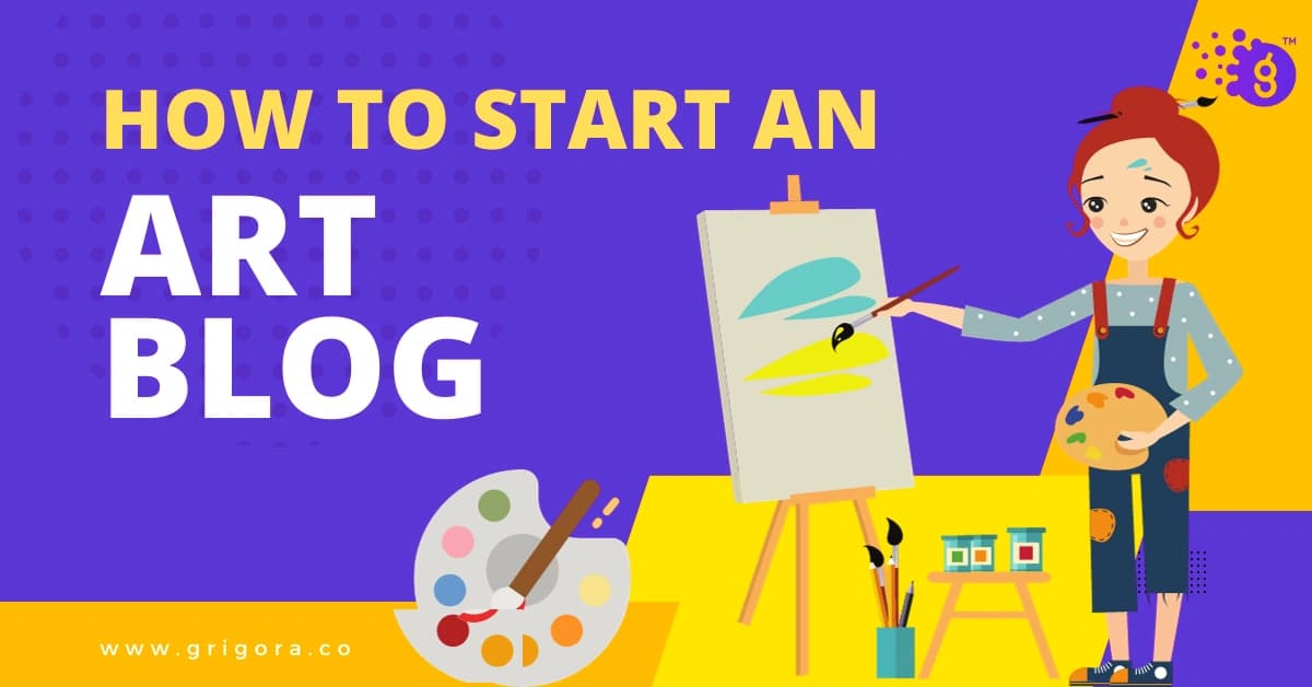 how to start an art blog