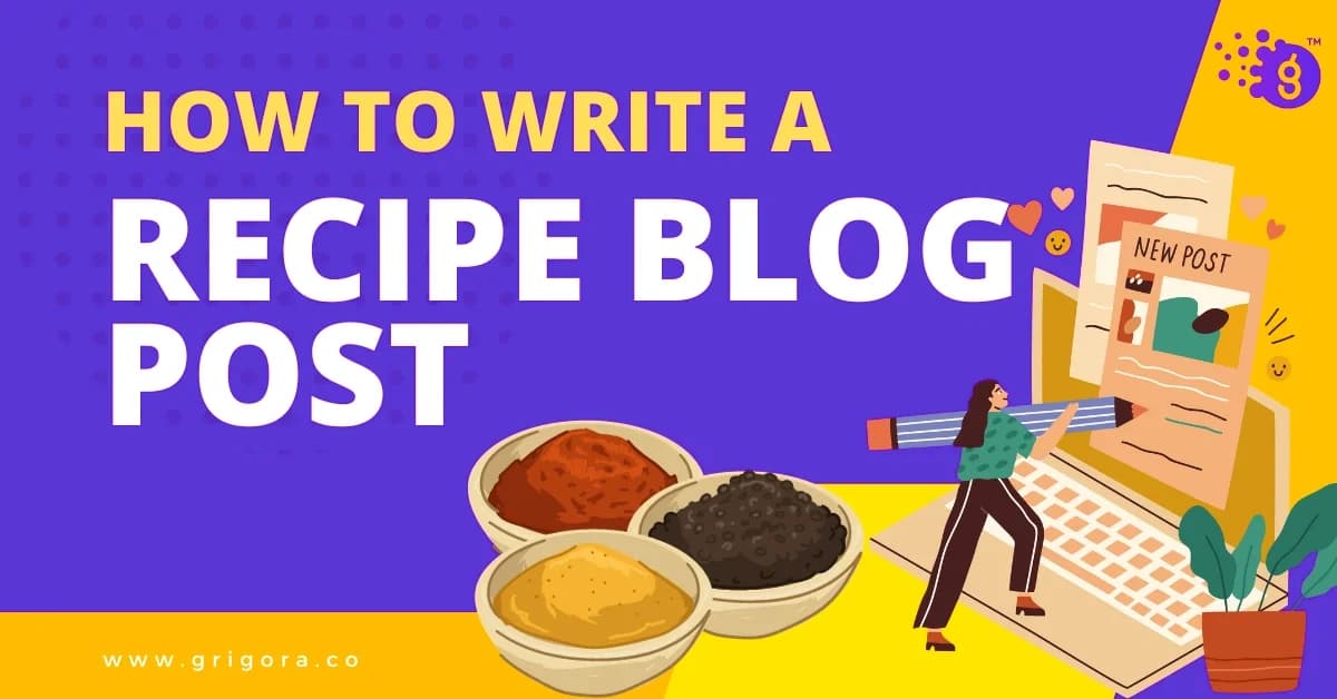 how to write a recipe blog post