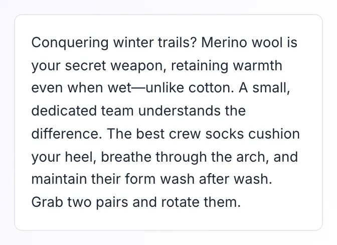 Blog Intro Rewrite showing its result
