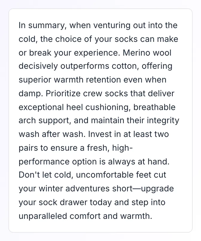 Blog Outro Rewrite showing its result