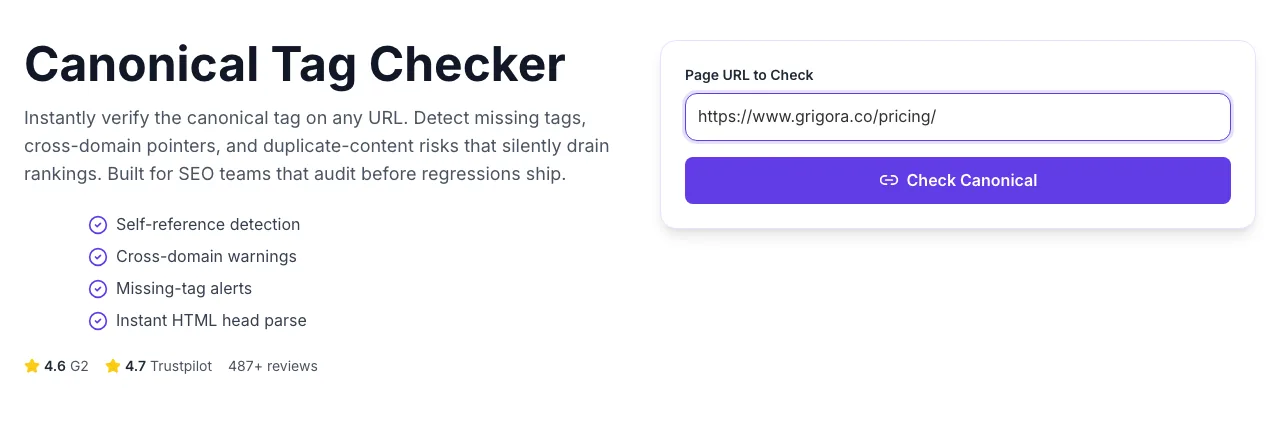 Canonical Checker with input filled in