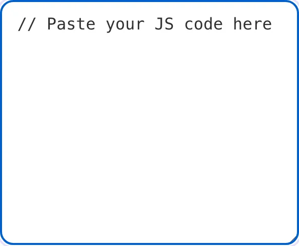 Js Minifier with input filled in
