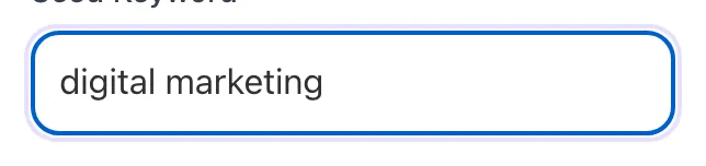 Keyword Topic Mapper showing its result