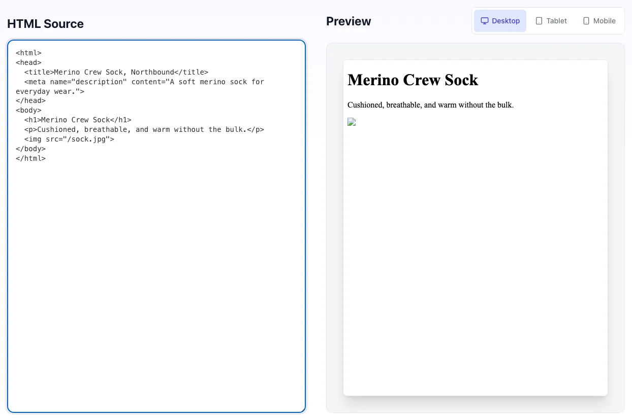 Newsletter Preview Tool showing its result