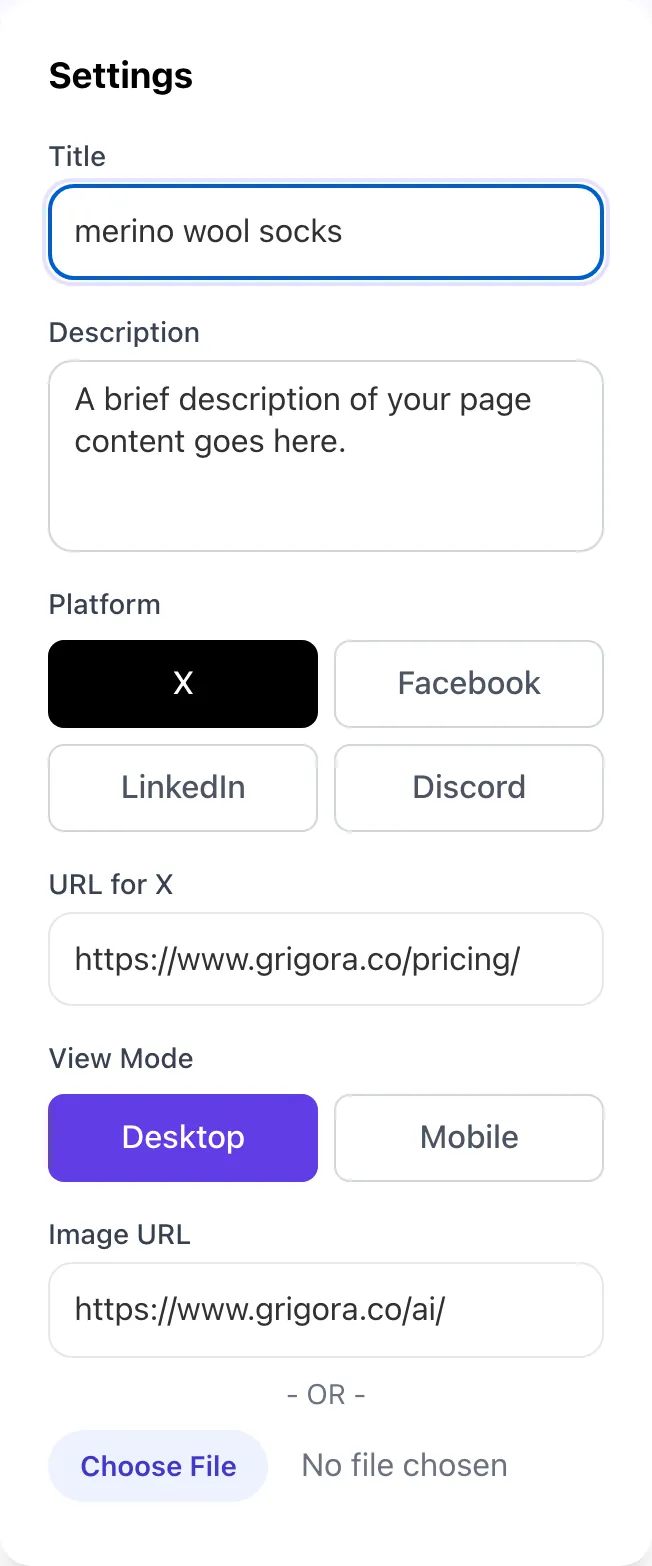 OG Image Preview Tool with input filled in