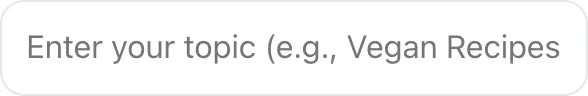 Empty Pinterest Description Generator before any input