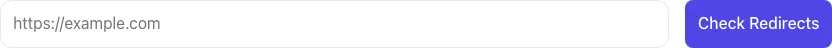 Empty Redirect Checker before any input