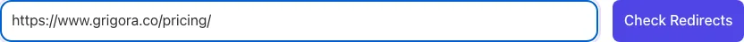 Redirect Checker with input filled in