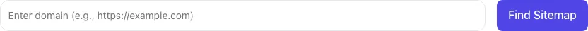 Empty Sitemap Status Checker before any input