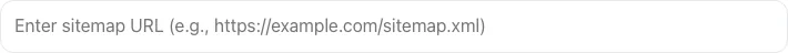 Empty Sitemap Visualizer before any input