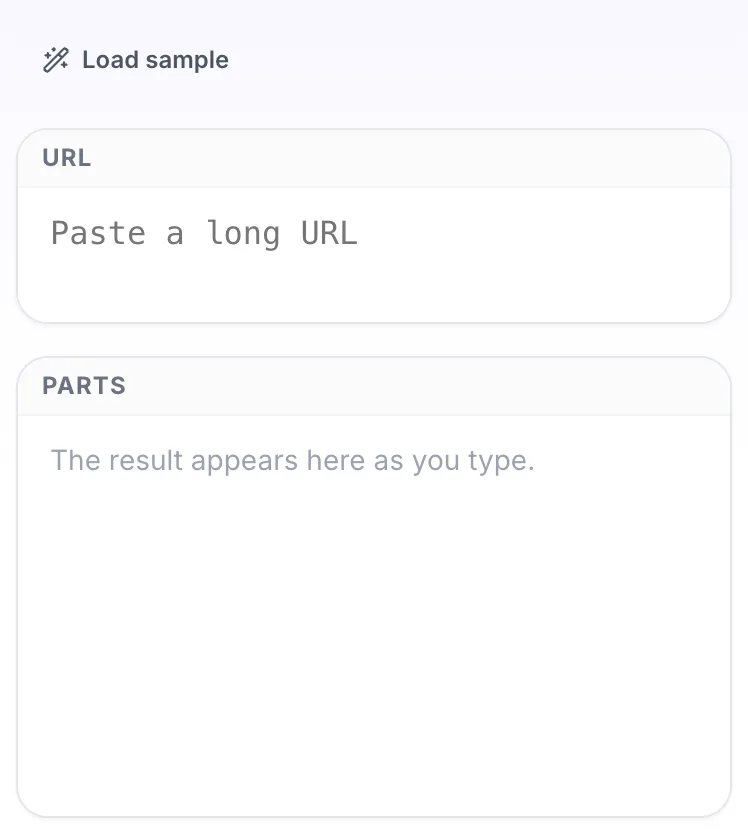 Empty URL Beautifier before any input