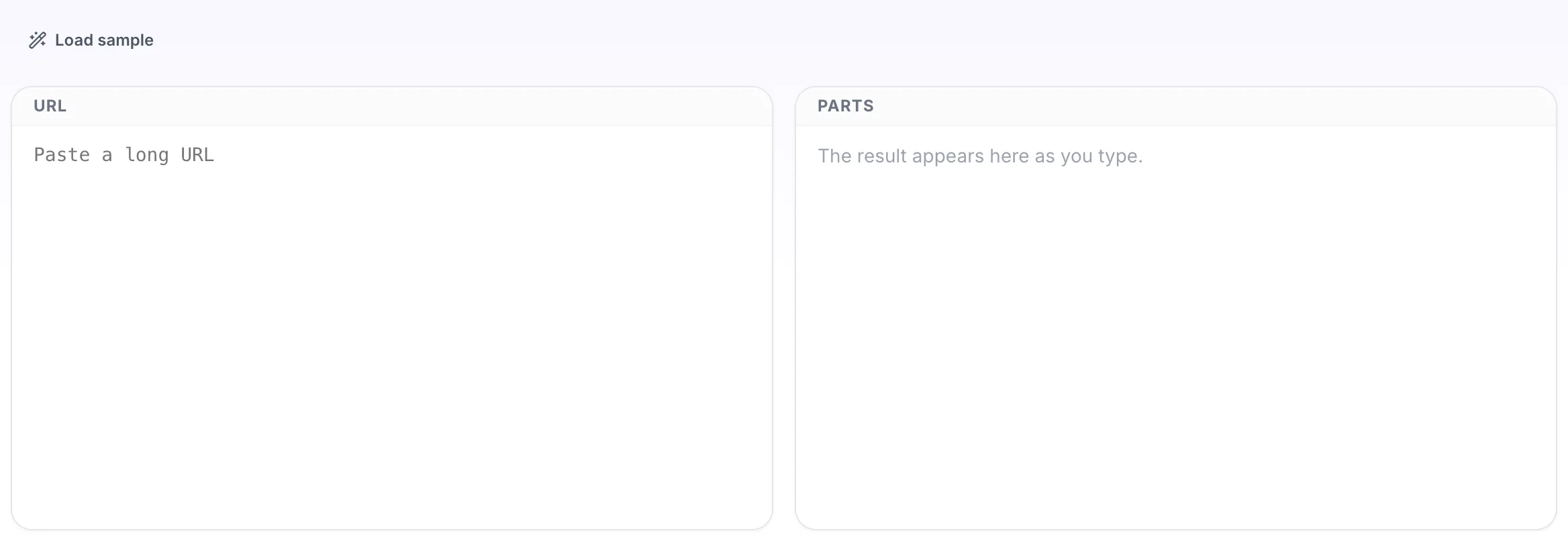 Empty URL Beautifier before any input