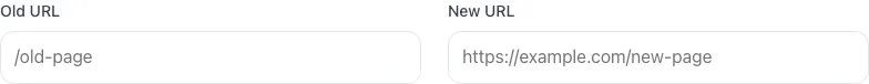 Empty URL Redirect Generator before any input