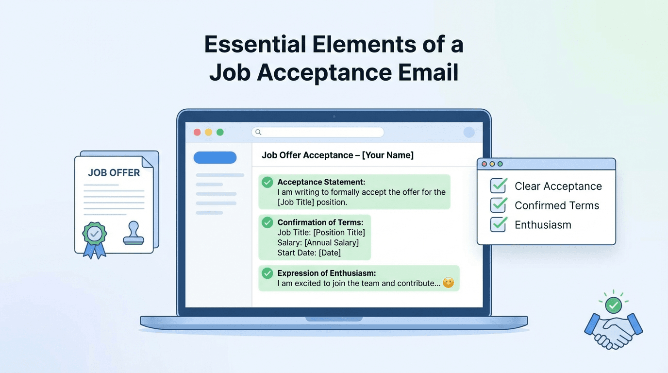 Essential Elements of a Job Acceptance Email