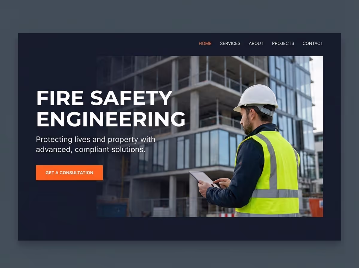 Build Fire Safety Engineer in Minutes | AI Builder website preview