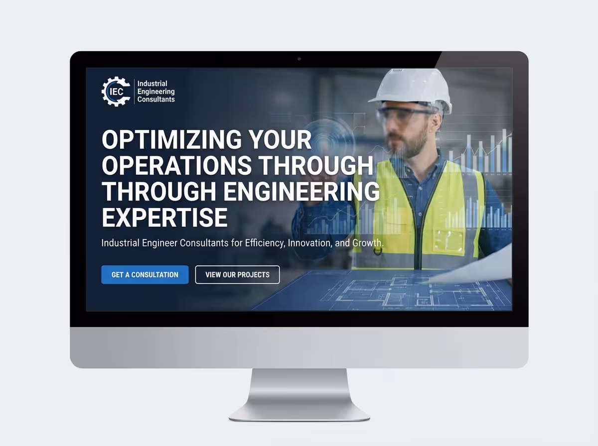 Create Industrial Engineer Consultant Instantly | AI Builder website preview