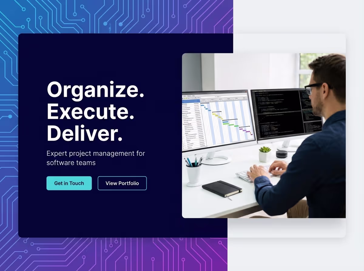 Create Software Project Manager Instantly | AI Builder website preview
