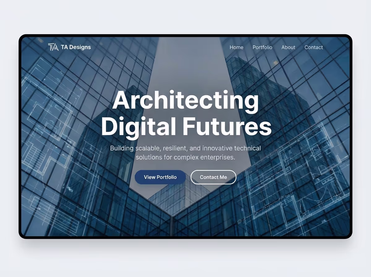 Make Technical Architect in Minutes | AI Builder website preview